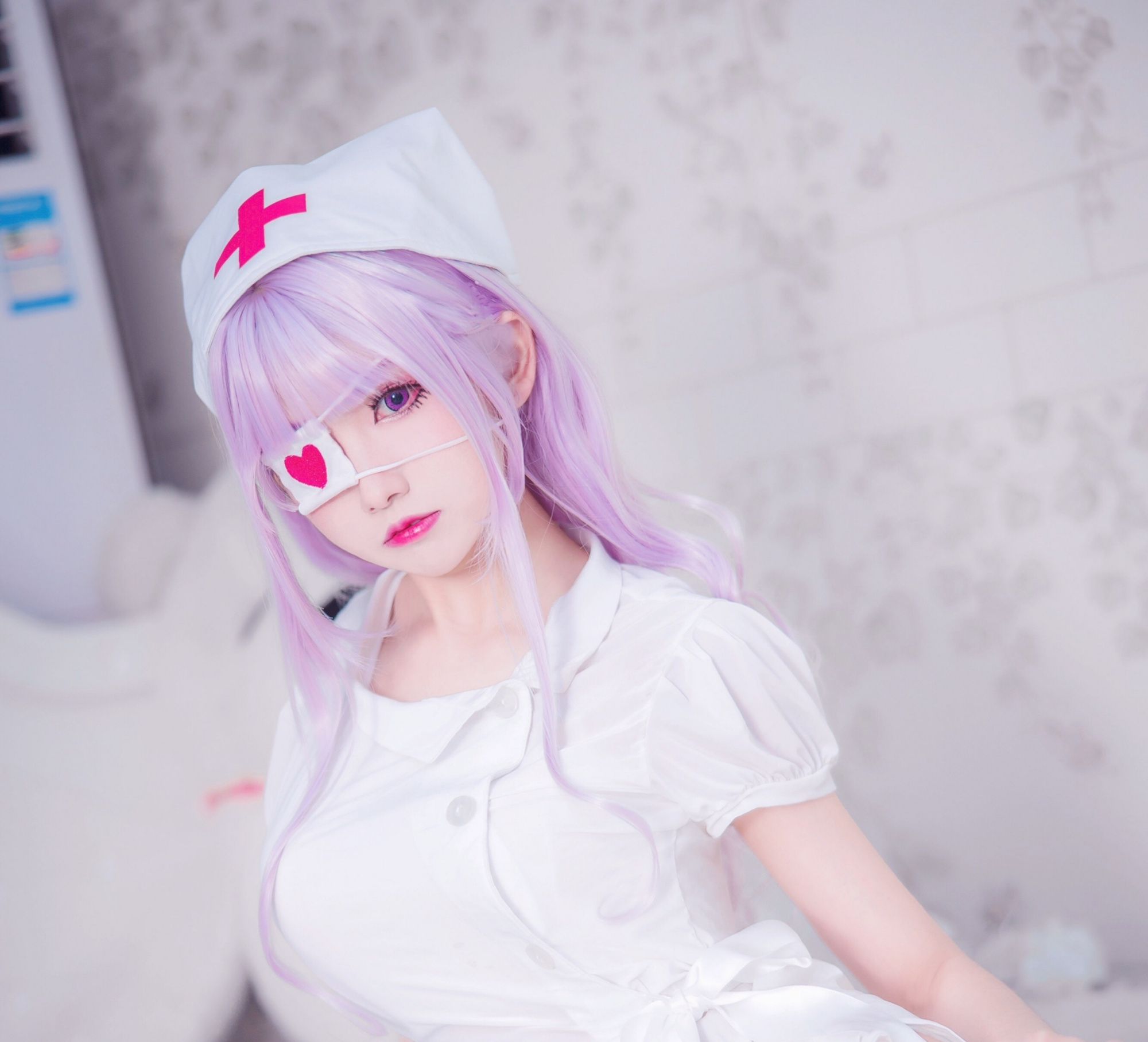 白色天使壁纸，白色便衣天使