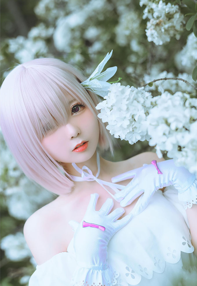 嶋葵全套唯美艺术cos作品图片，超爱の粉色系女孩~