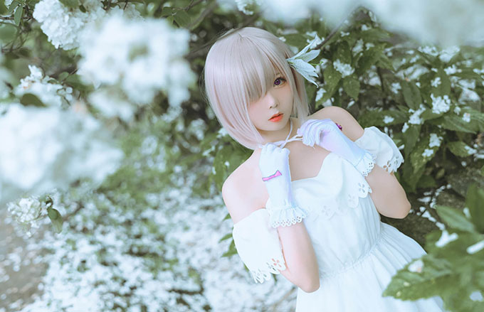 嶋葵全套唯美艺术cos作品图片，超爱の粉色系女孩~