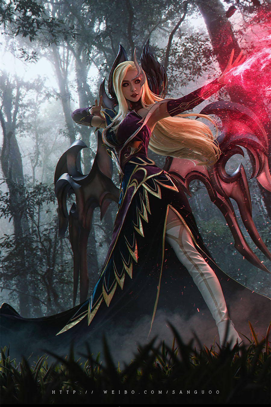 沧霁桔梗《英雄联盟》Cosplay至尊魔女莫甘娜图片作品鉴赏 沧霁桔梗《英雄联盟》Cosplay至尊魔女莫甘娜图片作品鉴赏