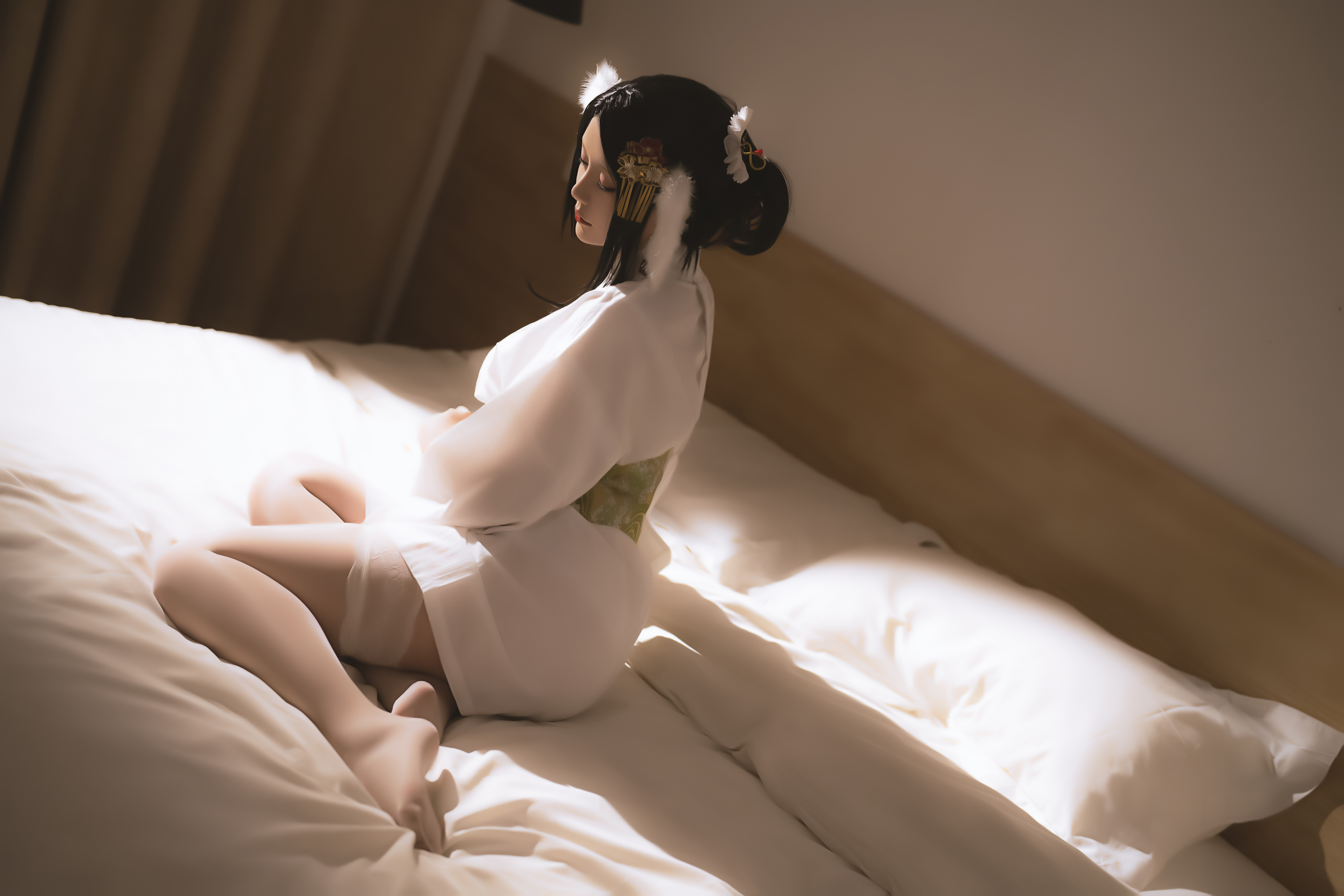 Coser星之迟迟：仙鹤报恩cosplay作品鉴赏，写真cos图片~