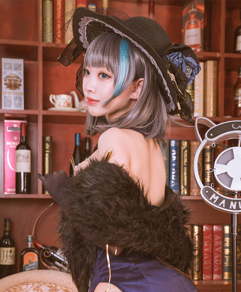 宫本桜 │宫本樱樱饼│ Cosplay写真丨碧蓝航线柴郡旗袍 音乐绚烂CaitSith
