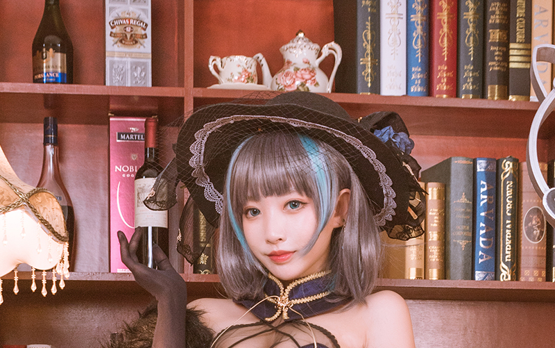 宫本桜 │宫本樱樱饼│ Cosplay写真丨碧蓝航线柴郡旗袍 音乐绚烂CaitSith