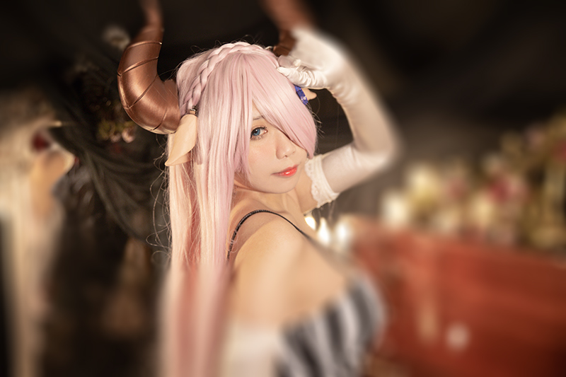 COS |贞子蜜桃《蓝色幻想》 娜露梅亚礼服cosplay作品鉴赏~