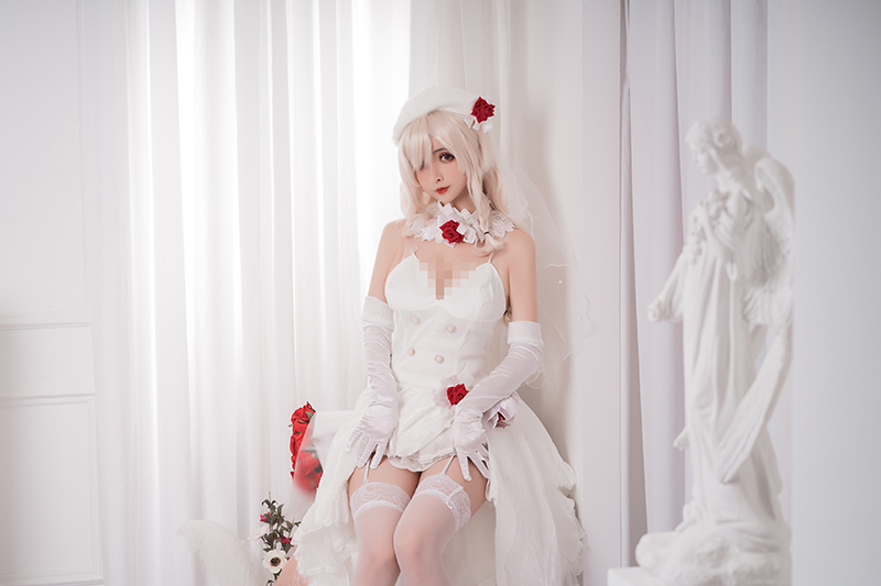rioko凉凉子(肉扣热热子)： G36c花嫁|COSPLAY写真| 持续更新~