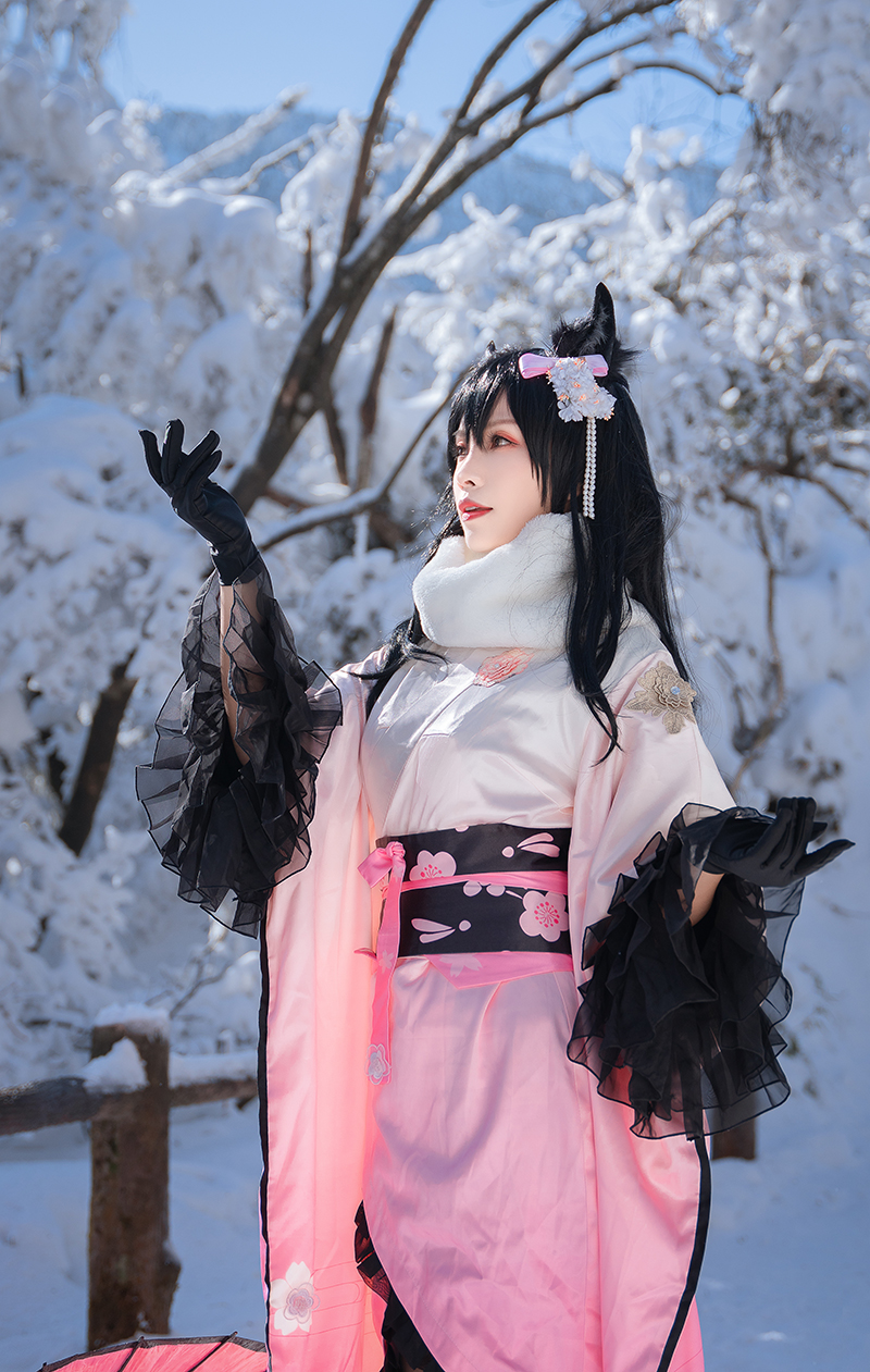 Neko-薇WEI：《碧蓝航线》爱宕和服COS超精美美图，cos写真图集~