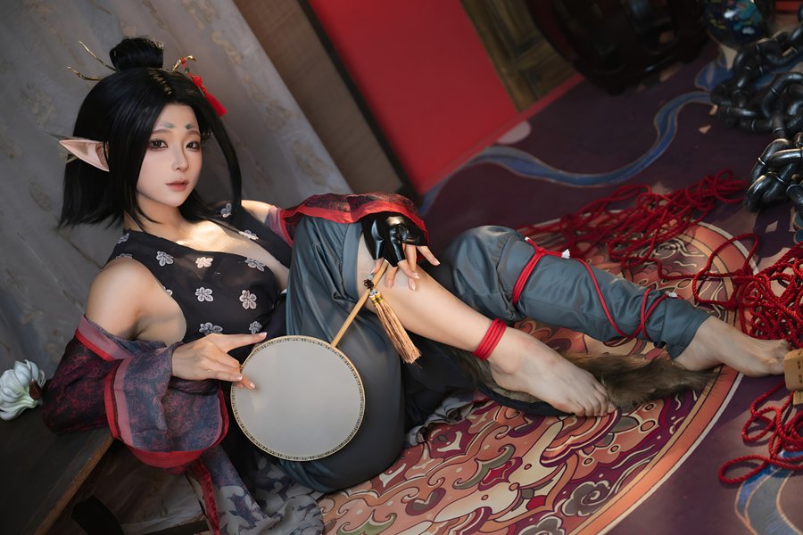 蠢沫沫cos黑神话萍萍写真集 高清图集细节展示 蠢沫沫cos黑神话萍萍写真集 高清图集细节展示