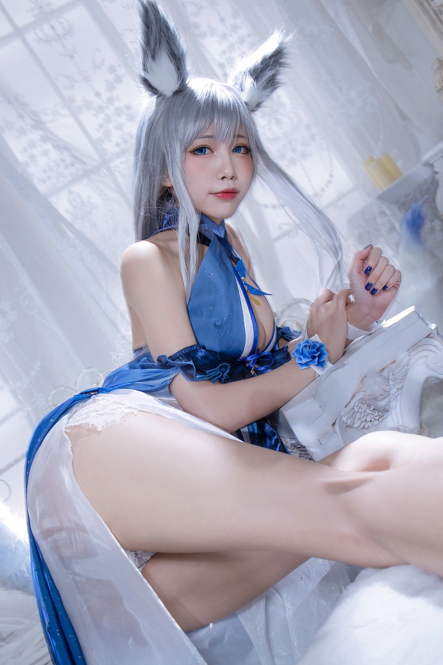 水淼aqua cos碧蓝航线 信浓写真集 优雅黑丝造型 水淼aqua cos碧蓝航线 信浓写真集 优雅黑丝造型