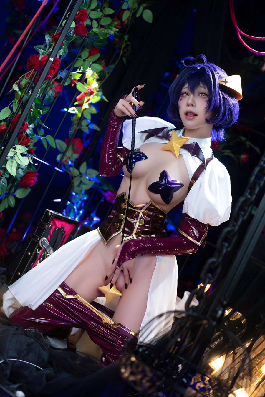 水淼aqua cos魔法少女 优雅魔法服写真 水淼aqua cos魔法少女 优雅魔法服写真