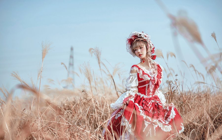 阿包也是兔娘cos lolita红裙图片唯美图赏 阿包也是兔娘cos lolita红裙图片唯美图赏