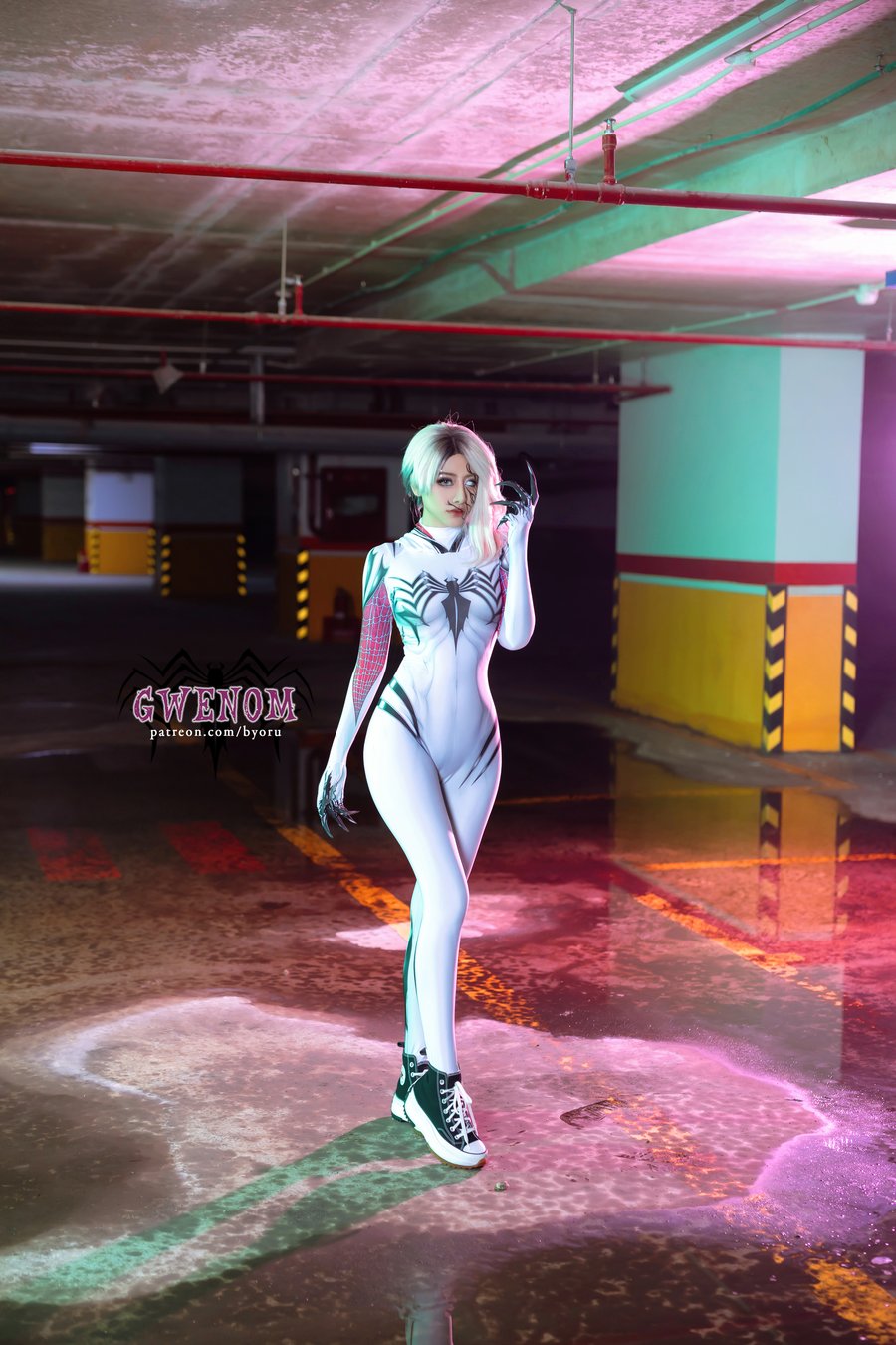 日本@Byoruu cos Gwenom 暗黑系服装写真赏析