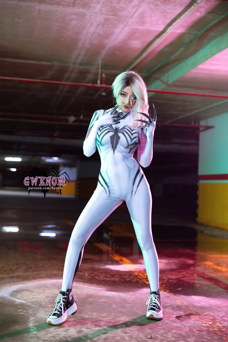 日本@Byoruu cos Gwenom 暗黑系服装写真赏析