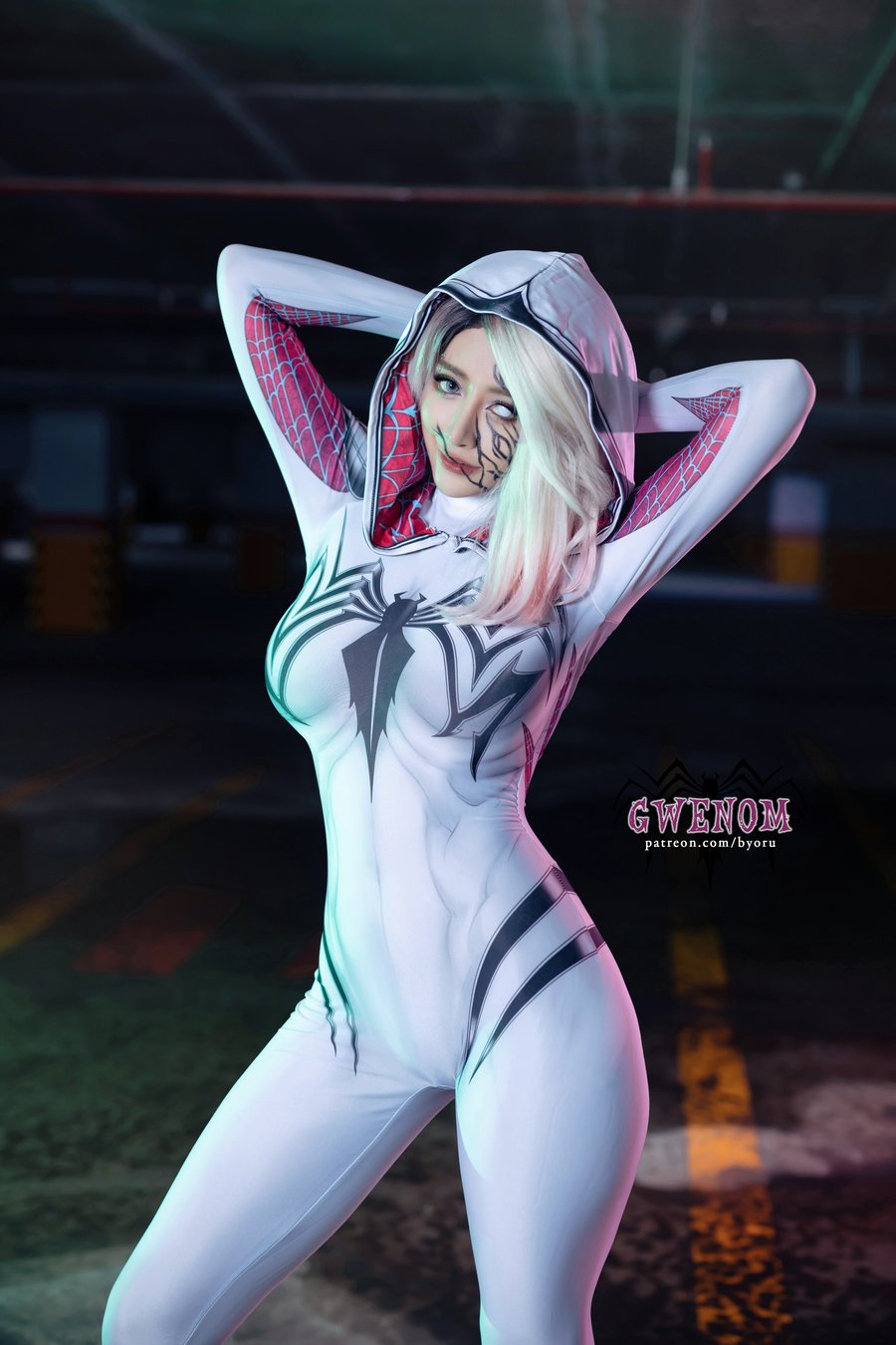 日本@Byoruu cos Gwenom 暗黑系服装写真赏析