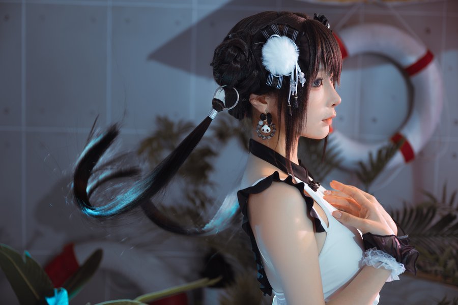 蠢沫沫COS熊猫娘图片写真,黑白萌装尽显可爱 蠢沫沫COS熊猫娘图片写真,黑白萌装尽显可爱