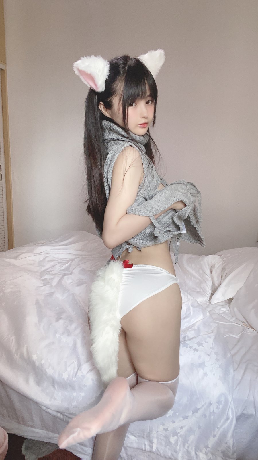 桜井宁宁COS白猫图片,可爱猫娘造型图集欣赏 桜井宁宁COS白猫图片,可爱猫娘造型图集欣赏