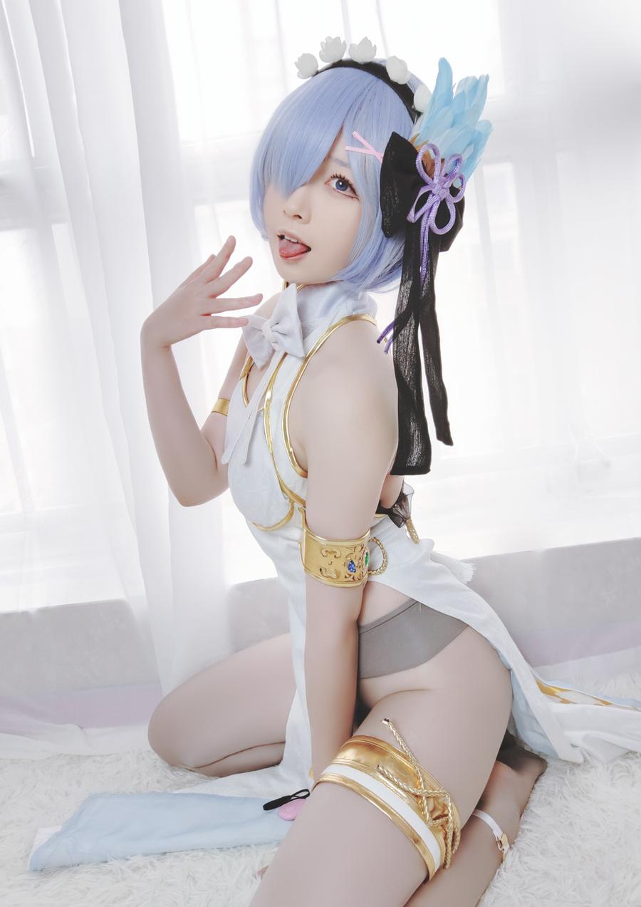 Asagiriai cos蕾姆图片写真 精致女仆装造型欣赏 Asagiriai cos蕾姆图片写真 精致女仆装造型欣赏