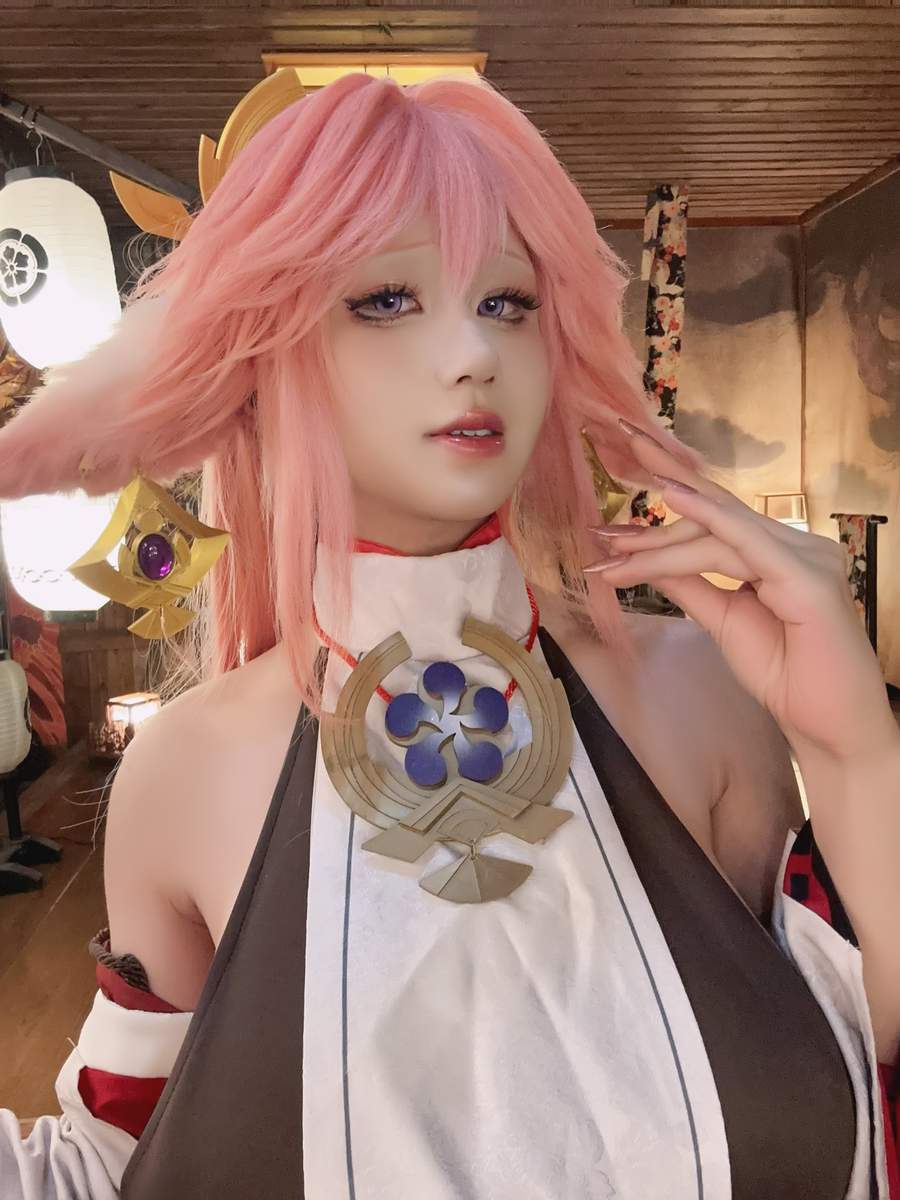桜满三时 cos原神-八重神子图片写真 优雅狐仙风情 桜满三时 cos原神-八重神子图片写真 优雅狐仙风情