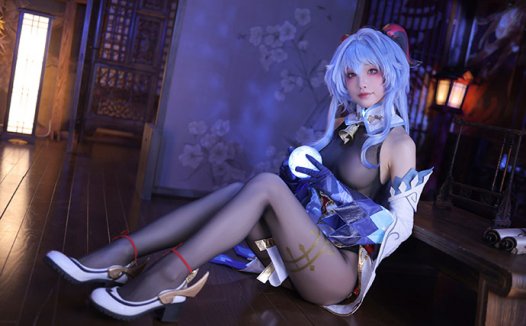 水淼aqua原神甘雨 一比一还原游戏人物原型