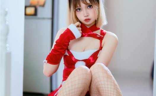 洛桑w伊梓，一位来自广东的COS児妹仔！网袜丝带兔兔 cos写真套图合集
