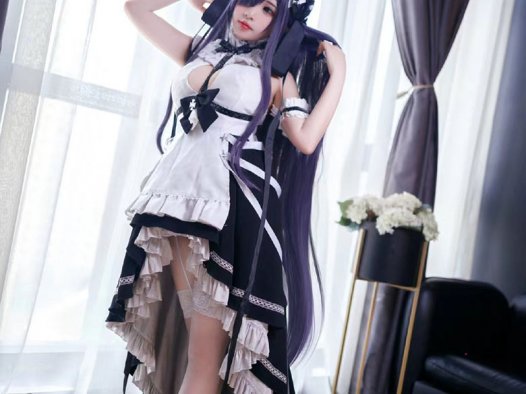 猫田圣奈奈(桃之啾啾)最新女仆魔女cos图片合集《碧蓝航线》 奥古斯特·冯·帕塞瓦尔女仆魔女，可不准撒娇哦~