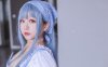 日奈娇：COS写真《蓝色女仆》童颜御姐