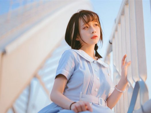 清青琴玖COS微风晚霞写真作品，水灵灵娇小可爱小姐姐~