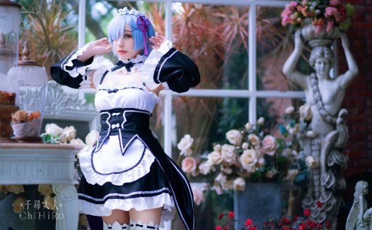 叫我千寻大人:《Re:从零开始的异世界生活》女仆蕾姆Rem , cos写真图包合集,世界第一可爱的雷姆~