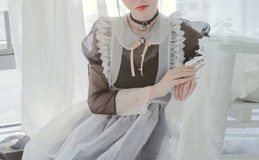 清新可爱的Coser——Fushii_海堂 ：女仆写真cos套图，经典cos造型图集