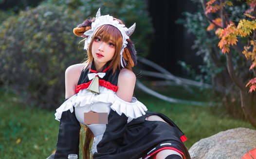 瓦STYXL虾瓦斯塔亚小龙虾《碧蓝航线》樫野女仆COSPLAY写真图片欣赏~