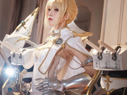 水淼Aqua  COS【碧蓝航线】圣女 贞德(舰装+比基尼) cosplay写真作品欣赏~