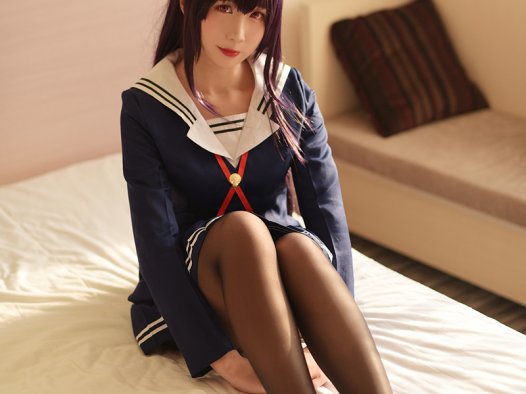 【正片COS】九曲-Jean《路人女主的养成方法》霞之丘诗羽学姐制服，超精美cosplay美图~cos写真图集