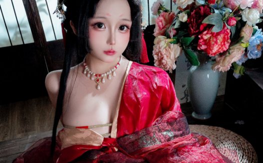 日奈娇cos战国妖姬，演绎古典与妖艳的完美融合