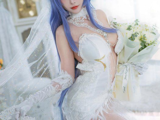 梦幻花园中的浪漫新娘，宮本桜花园花嫁cos