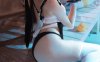 蠢沫沫COS熊猫娘图片写真，黑白萌装尽显可爱