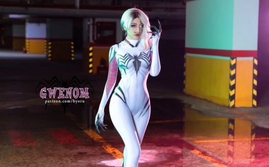 日本@Byoruu cos Gwenom 暗黑系服装写真赏析