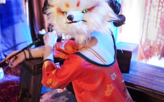 阿包也是兔娘cos白蛇起源宝青坊主图片写真